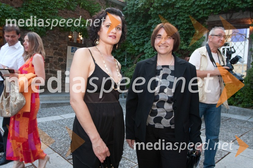Irena Brunec-Tebi, kiparka in Ljubica Jelušič, ministrica za obramboMahler v Ljubljani, otvoritev Festivala Ljubljana 2010
