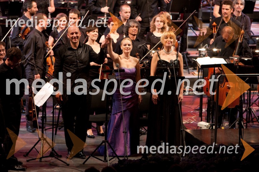 Emmanuel Villaum, dirigent, Sabina Cvilak, operna pevka in Martina Gojčeta Silić, operna pevkaMahler v Ljubljani, otvoritev Festivala Ljubljana 2010