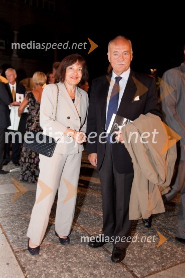 Nicole Michelangeli, veleposlanica Francije in Alessandro Pietromarchi, veleposlanik Italije v SlovenijiMahler v Ljubljani, otvoritev Festivala Ljubljana 2010