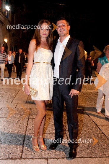 Iryna Osypenko, manekenka in fant Matjaž NemecMahler v Ljubljani, otvoritev Festivala Ljubljana 2010