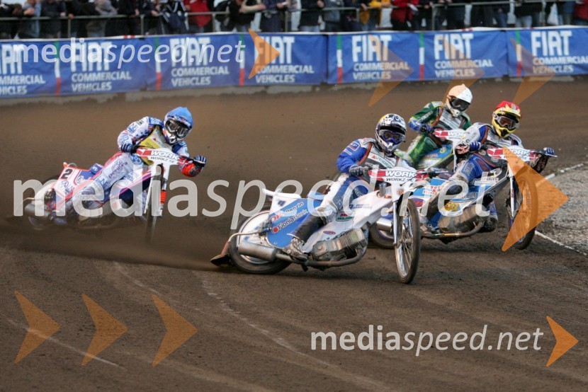 Jason Crump (Avstralija), Nicki Pedersen (Danska), Matej Žagar (Slovenija) in Antonio Lindbaeck (Švedska)
 
SPEEDWAY GRAND PRIX, VN Švedske 2006, dirka