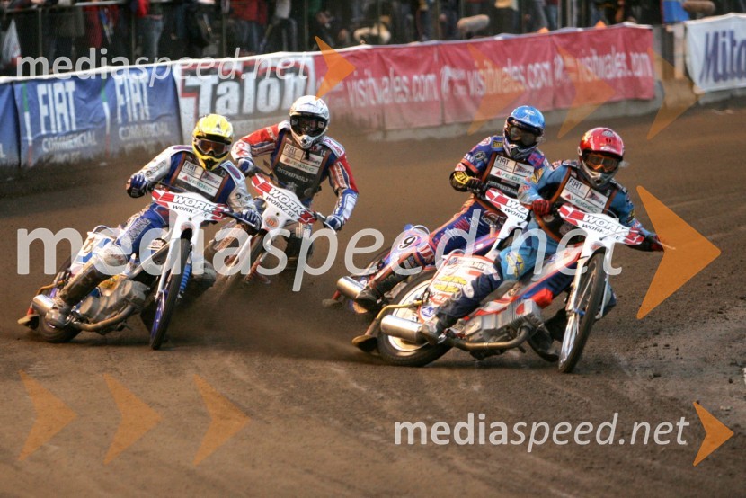 Matej Žagar (Slovenija), Piotr Protasiewicz (Poljska), Scott Nicholls (VBR) in Greg Hancock (ZDA)
 
SPEEDWAY GRAND PRIX, VN Švedske 2006, dirka