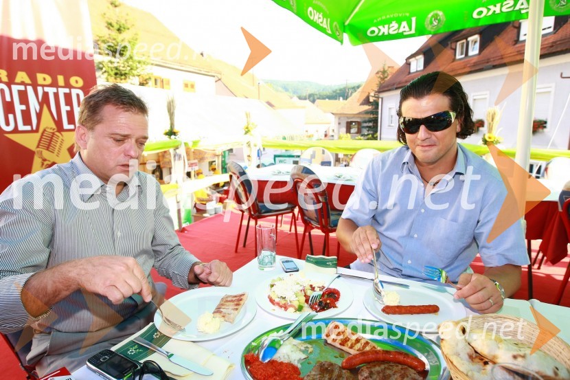 Bojan Ban, direktor NK Maribor in Zlatko Zahovič, športni direktor NK MariborPivo in cvetje 2010, otvoritev