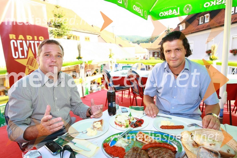 Bojan Ban, direktor NK Maribor in Zlatko Zahovič, športni direktor NK MariborPivo in cvetje 2010, otvoritev