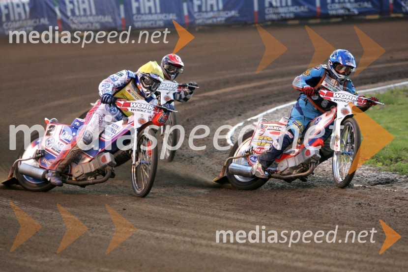 Jason Crump (Avstralija) in Greg Hancock (ZDA)SPEEDWAY GRAND PRIX, VN Švedske 2006, dirka