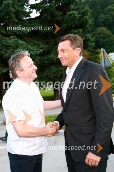 Dušan Zorko, direktor družbe Pivovarna Laško d.d. in Borut Pahor, predsednik vlade Republike SlovenijePivo in cvetje 2010, otvoritev