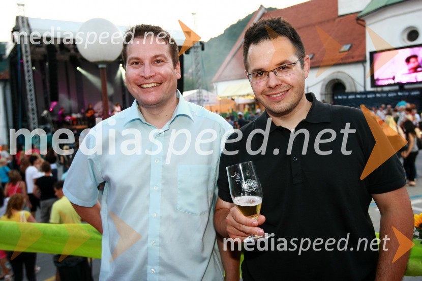 Damijan Nacevski, EPR d.o.o. in Jure Struc, direktor marketinga družbe Pivovarna Laško d.d.Pivo in cvetje 2010, otvoritev