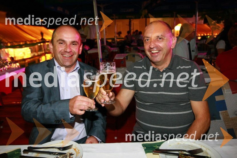 Marjan Hribar, direktor Direktorata za turizem pri Ministrstvu za gospodarstvo in Roman Matek, direktor Thermana LaškoPivo in cvetje 2010, otvoritev