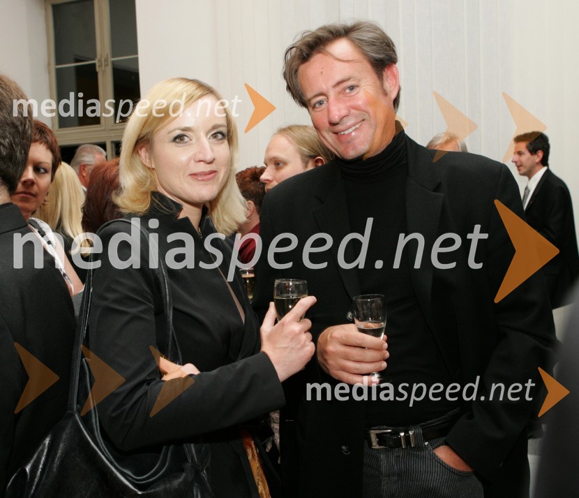 Mojca Pašek, novinarka nacionalke in Vladimir Rukavina - Gogo, direktor mariborskega Narodnega domaRadio Maribor 60 let, SNG Maribor