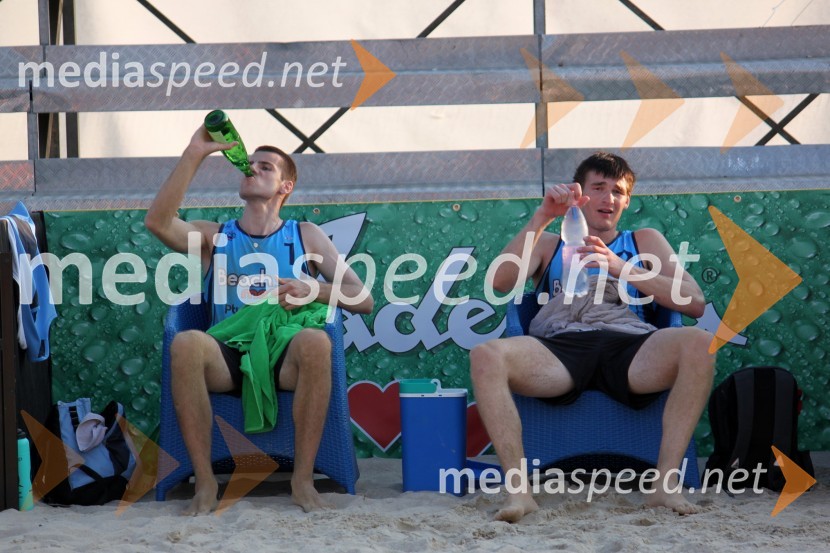 Gregor Perhaj in Vid Jakopin, odbojkarja na mivkiBeachMaster 2010