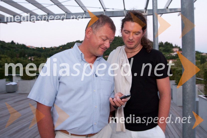 Mitja Zupančič, generalni direktor The Ocean Racing Club in Andrej Ofak, glasbenikExtreme 40, svetovno prvenstvo jadralcev