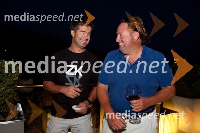Tomaž Čopi, jadralec in Michael Reardon, direktor The ocean racing clubExtreme 40, svetovno prvenstvo jadralcev