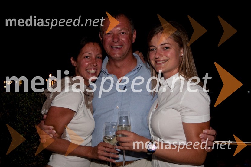 Ana Golob, vodja odnosov z javnostjo Kempinski Palace Portorož, Mitja Zupančič, generalni direktor The Ocean Racing Club in Sabina SainExtreme 40, svetovno prvenstvo jadralcev