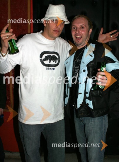 6pack Čukur, raper in Frenk Nova, pevecFunky Tina (Martina Cvetežar), promocija albuma NE