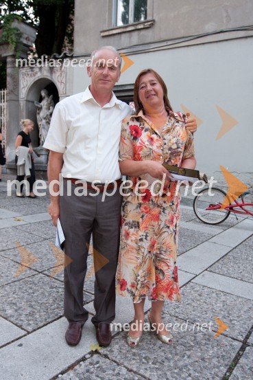 Jože Mermal, predsednik uprave BTC in soproga IrenaFestival Ljubljana: Le Presbytere-Balet za življenje