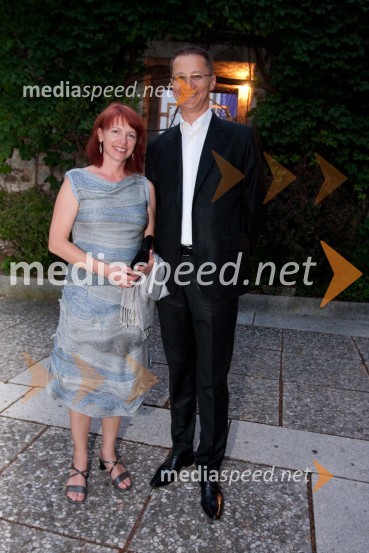 Igor Lukšič, minister za šolstvo in šport in soproga dr. Marta Macedoni Lukšič, pediatrinjaFestival Ljubljana: Le Presbytere-Balet za življenje