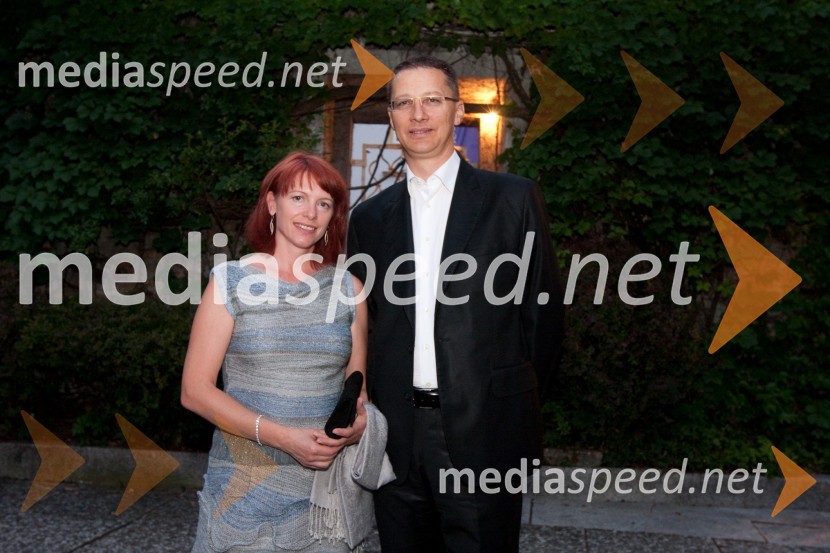 Igor Lukšič, minister za šolstvo in šport in soproga dr. Marta Macedoni Lukšič, pediatrinjaFestival Ljubljana: Le Presbytere-Balet za življenje