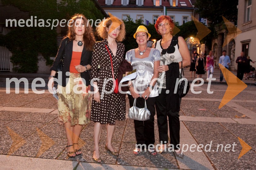 Olga Butinar Čeh, Hermina Kovačič, urednica Diners Club Magazine, Milenka Knez, Mial media marketing in Darinka Pavlič Kamien, vodja službe za odnose z javnostmi pri Telekomu SlovenijaFestival Ljubljana: Le Presbytere-Balet za življenje