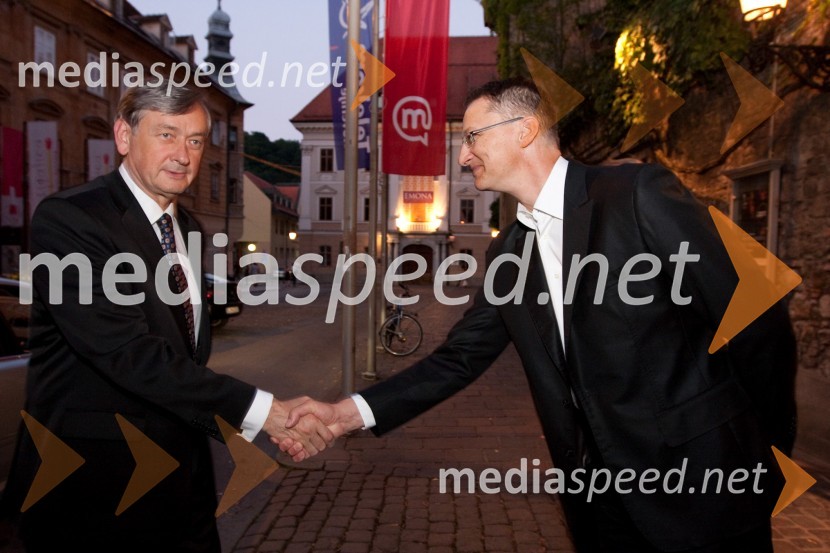 Dr. Danilo Türk, predsednik Republike Slovenije in Igor Lukšič, minister za šolstvo in športFestival Ljubljana: Le Presbytere-Balet za življenje