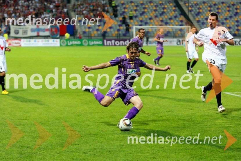 Dejan Mezga, nogometaš NK MariborNK Maribor - Videoton, 3. krog kvalifikacij za Ligo Europa
