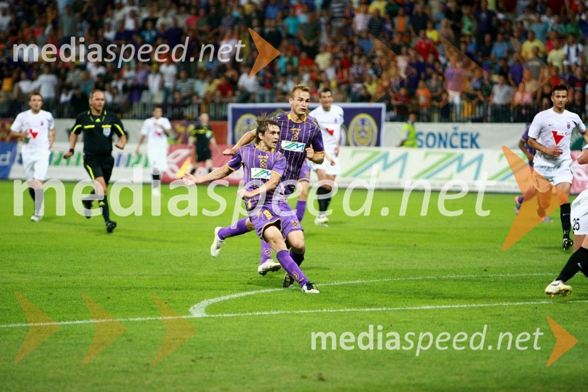 Dejan Mezga in Dalibor Volaš, nogometaša NK MariborNK Maribor - Videoton, 3. krog kvalifikacij za Ligo Europa