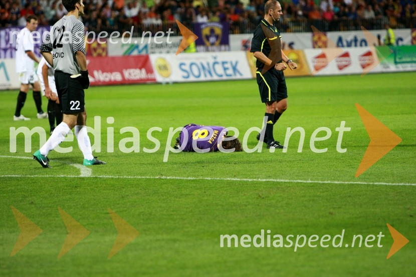 Dejan Mezga, nogometaš NK MariborNK Maribor - Videoton, 3. krog kvalifikacij za Ligo Europa