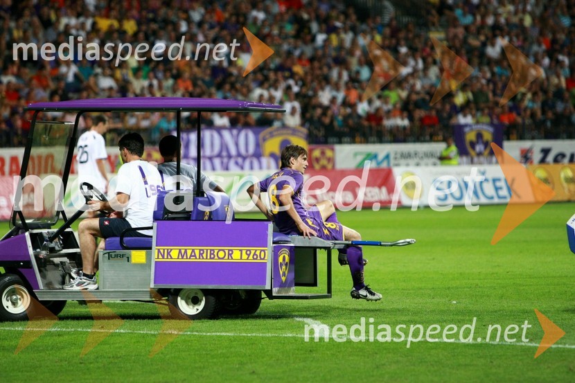 Dejan Mezga, nogometaš NK MariborNK Maribor - Videoton, 3. krog kvalifikacij za Ligo Europa