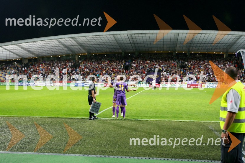 Dragan Jelić in Dalibor Volaš, nogometaša NK MariborNK Maribor - Videoton, 3. krog kvalifikacij za Ligo Europa
