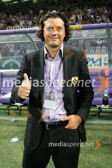 Zlatko Zahovič, športni direktor NK MariborNK Maribor - Videoton, 3. krog kvalifikacij za Ligo Europa