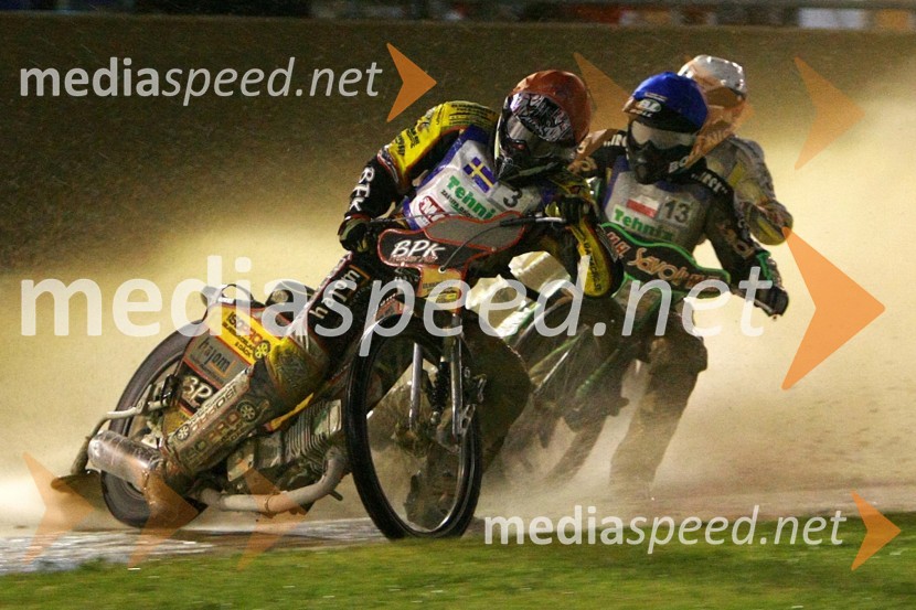 Denis Andersson (Švedska), Patryk Dudek (Poljska) in Przemyslaw Pawlicki (Poljska)Speedway, EM U19 finale