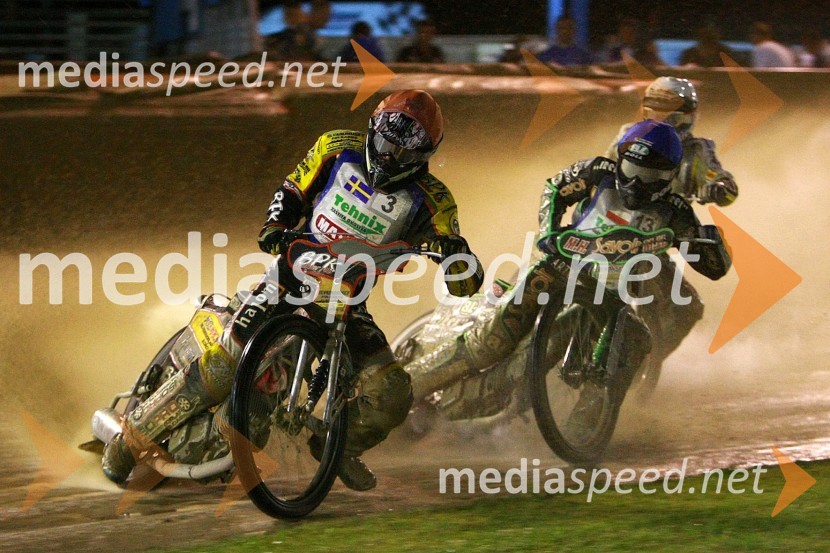 Denis Andersson (Švedska), Patryk Dudek (Poljska) in Przemyslaw Pawlicki (Poljska)Speedway, EM U19 finale