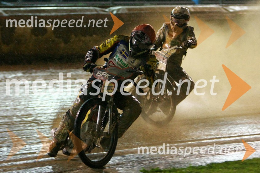 Denis Andersson (Švedska) in Przemyslaw Pawlicki (Poljska)Speedway, EM U19 finale