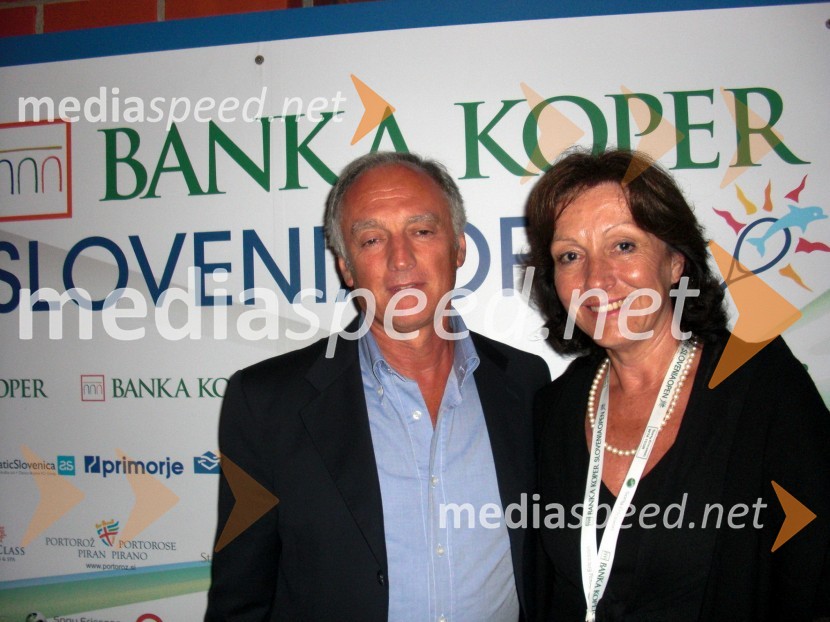 Ezio Salvai, predsednik uprave Banke Koper in Bistra Varl, koordinatorka razstavnih prostorov Mestne občina Ljubljana
Slovenia Open 2010, finale