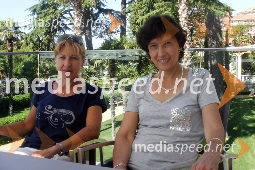 Mima Jaušovec, predsednica organizacijskega odbora turnirja Banka Koper Slovenia Open in Virginia Ruzici, nekdanja romunska teniška igralkaSlovenia Open 2010, finale