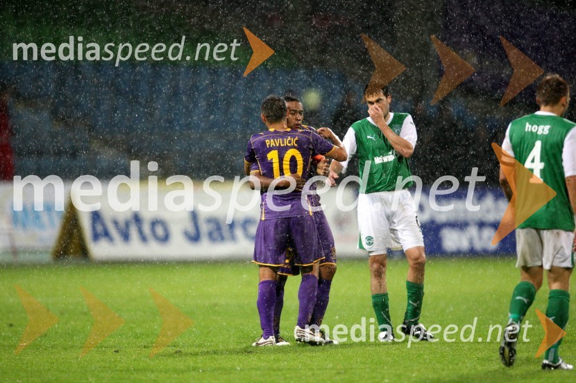Tomislav Pavličić in Marcos Magno Morales Tavares, nogometaš NK MariborNK Maribor - Hibernian, 3. krog kvalifikacij za ligo Europa