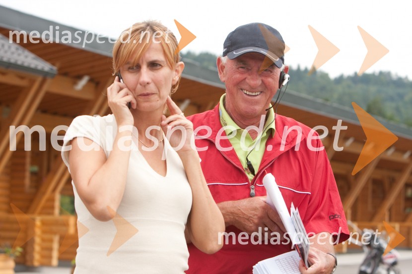 Lidija Cvetkovič in Viktor Ječnik, sodnikFinstral Open tour