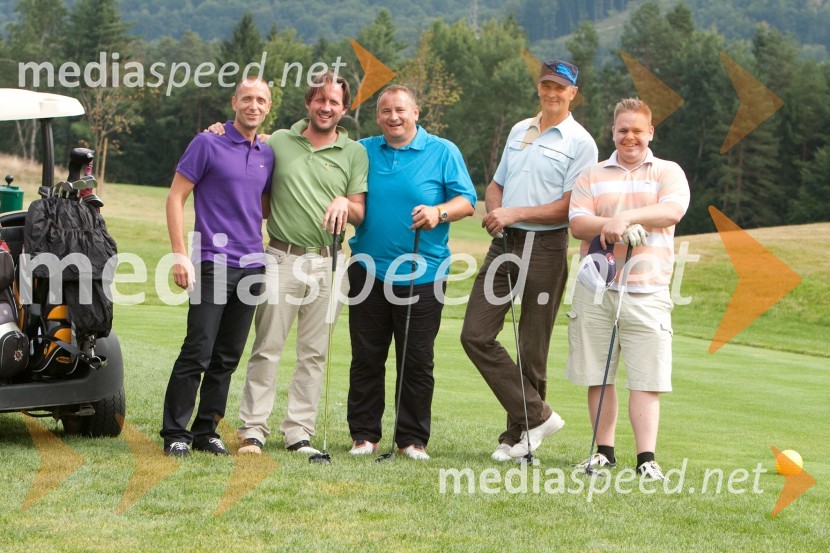 Primož Babnik, direktor podjetja Finstral, Luka Triler, golfist, Emil Šetina, Danessi caffe, Boštjan Kušar in ...Finstral Open tour