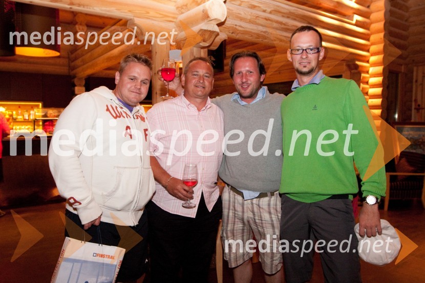 ..., Emil Šetina, Danessi caffe, Luka Triler, golfist in Jaka Jensterle, podjetje HotSpringFinstral Open tour