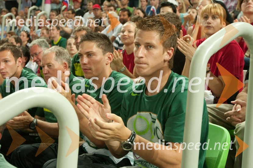 Valter Birsa, član slovenske nogometne reprezentanceŠportni park Stožice, otvoritvena košarkarska tekma Slovenija : Španija