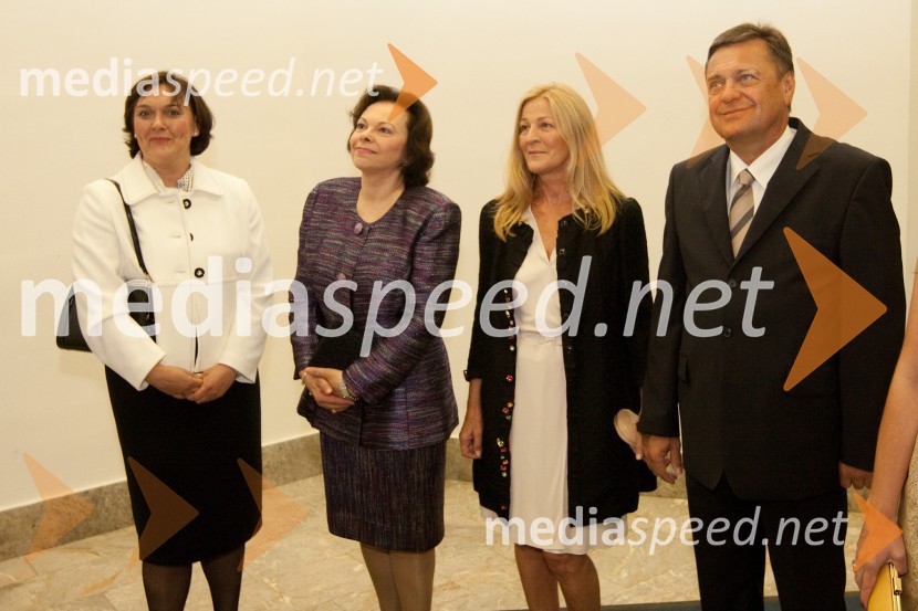 Tatjana Josipović, soproga predsednika Republike Hrvaške, Barbara Miklič Türk, soproga predsednika Republike Slovenije, Mija Janković, soproga župana Mestne občine Ljubljana in Zoran Janković, župan Mestne občine LjubljanaFestival Ljubljana: koncert Mariinskega gledališča iz Sankt Petersburga