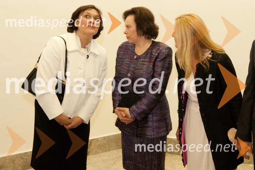 Tatjana Josipović, soproga predsednika Republike Hrvaške, Barbara Miklič Türk, soproga predsednika Republike Slovenije in Mija Janković, soproga župana Mestne občine LjubljanaFestival Ljubljana: koncert Mariinskega gledališča iz Sankt Petersburga