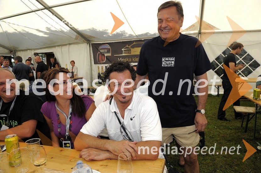 Andreja Katič, direktorica občinske uprave Velenje, dr. Patrick Vlačič, minister za promet in Zoran Jankovič, župan mestne občine LjubljanaVIP teniški turnir 2010