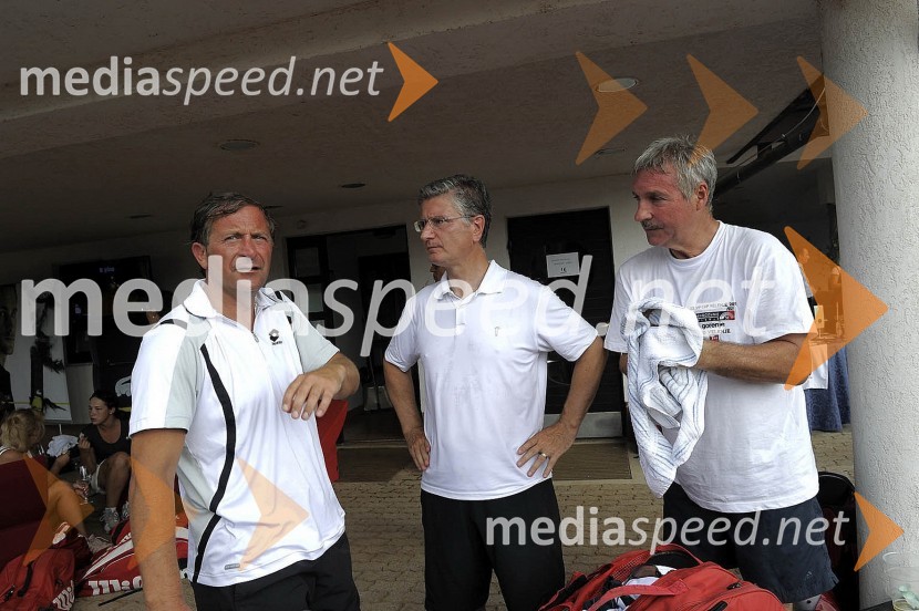 Karl Erjavec, Franjo Bobinac, predsednik uprave Gorenje d.d. in ...VIP teniški turnir 2010