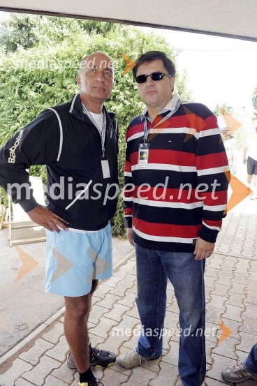 Tomaž Subotič, poslovnež in dr. Vlado Dimovski, profesor na Ekonomski fakulteti v LjubljaniVIP teniški turnir 2010