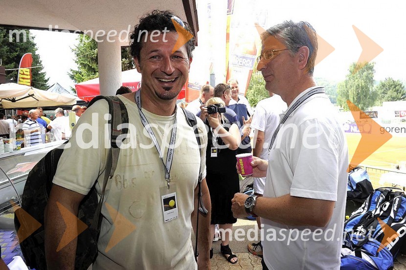 Dr. Patrick Vlačič, minister za promet in Franjo Bobinac, predsednik uprave Gorenje d.d.VIP teniški turnir 2010