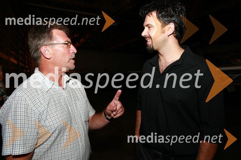 Dr. Bojan Korošec, direktor Splošne bolnišnice Murska Sobota in Petar Grašo, pevecDobrodelni koncert za bolnišnico Murska Sobota