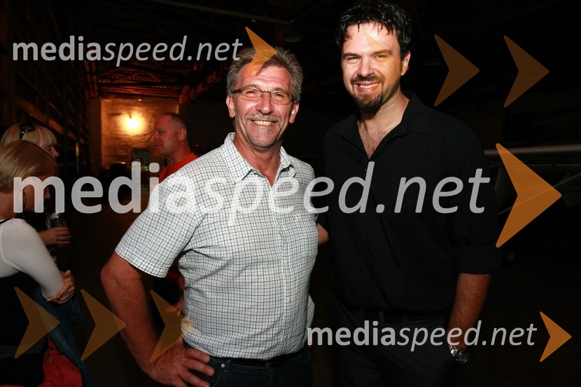 Dr. Bojan Korošec, direktor Splošne bolnišnice Murska Sobota in Petar Grašo, pevecDobrodelni koncert za bolnišnico Murska Sobota