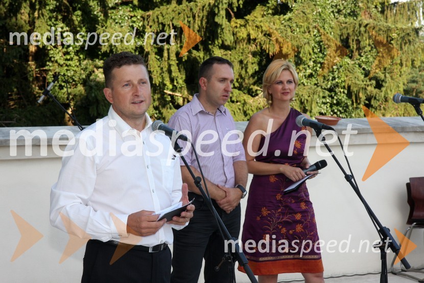 Danilo Steyer, vinogradništvo Steyer vina, Borut Cvetko, Mediaspeed in mag. Norma Bale, direktorica KultproturaSalon Traminec 2010