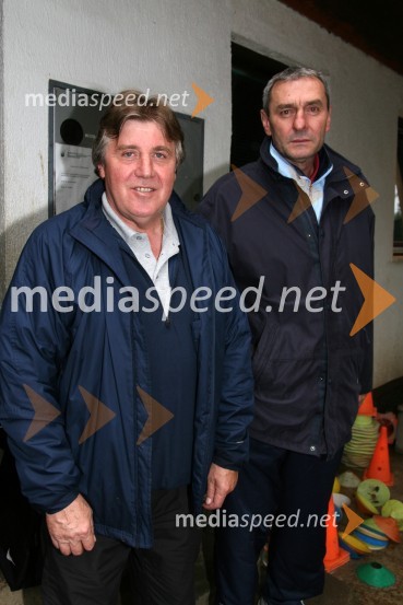 Zvonko Breber in Branko Šarenac, nekadnja nogometaša in trenerja10 let televizije RTS Maribor