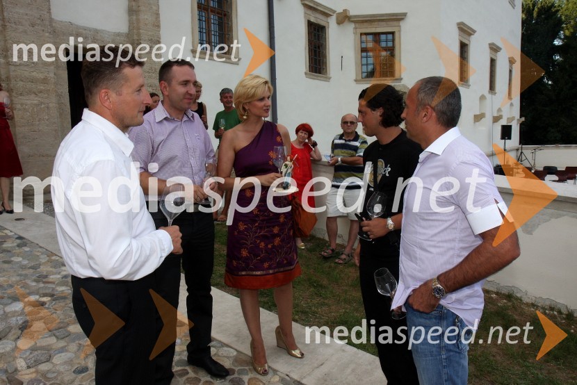 Danilo Steyer, vinogradništvo Steyer vina, Borut Cvetko, Mediaspeed, mag. Norma Bale, direktorica Kultprotura, Zlatko Zahovič, športni direktor NK Maribor in Darko Milanič, trener NK MariborSalon Traminec 2010